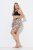 Ulla Popken 845285 Blomstrete antignagshorts Svart - Antignagshorts - 