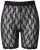 Ulla Popken 845290 Blomstrete antignagshorts med blonder Svart - Antignagshorts - 