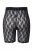 Ulla Popken 845290 Blomstrete antignagshorts med blonder Svart - Antignagshorts - 