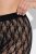 Ulla Popken 845290 Blomstrete antignagshorts med blonder Svart - Antignagshorts - 