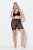Ulla Popken 845290 Blomstrete antignagshorts med blonder Svart - Antignagshorts - 