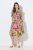 Ulla Popken 845512 Blomstret skjortekjole Bærrød - Midikjoler - Midikjoler i store størrelser