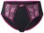 Ulla Popken 845885 Blomstrete truser med blonder Rosa - Truser - 