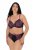 Ulla Popken 845885 Blomstrete truser med blonder Rosa - Truser - 