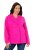 Ulla Popken 846021 Fleecekåpe Rosa - Frakker - Kåper i store størrelser