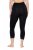 Ulla Popken 846491 3/4-strømpeleggings med blonder Svart - Strømpebukser & sokker - 