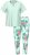 Ulla Popken 846971 Mønstret pyjamas Lysegrønn - Pyjamas/Loungewear - 