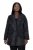 Ulla Popken 848099 Blomstret jacquardblazer med skjult knappelist Svart - Blazere - Blazere i store størrelser for dame