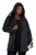 Ulla Popken 848099 Blomstret jacquardblazer med skjult knappelist Svart - Blazere - Blazere i store størrelser for dame