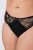 Ulla Popken 848522 Stringtruser med blonder 3-pakning Svart - Truser - 