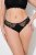 Ulla Popken 848522 Stringtruser med blonder 3-pakning Svart - Truser - 