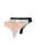Ulla Popken 848522 Stringtruser med blonder 3-pakning Svart - Truser - 