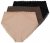 Ulla Popken 848803 Truser med blonder 3-pakning Svart - Truser - 