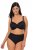 Ulla Popken 848803 Truser med blonder 3-pakning Svart - Truser - 