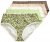 Ulla Popken 848810 Dyremønstrede truser 5-pakning Taupe - Truser - 