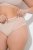 Ulla Popken 849194 Blomstrete truser med blonder 3-pakning Svart - Truser - 