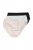 Ulla Popken 849194 Blomstrete truser med blonder 3-pakning Svart - Truser - 