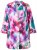 Ulla Popken 849728 Blomstret blazer i linblanding Hvit - Blazere - Blazere i store størrelser for dame