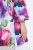 Ulla Popken 849728 Blomstret blazer i linblanding Hvit - Blazere - Blazere i store størrelser for dame
