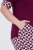 Ulla Popken 849850 Rutete pyjamas Bærrød - Pyjamas/Loungewear - 