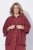 Ulla Popken 849860 Kimono Rustrød - Cardigans - Cardigans i store størrelser