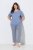 Ulla Popken 850045 Kortermet pyjamas Lyseblå - Pyjamas/Loungewear - 