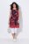 Ulla Popken 850175 Mønstret jerseykjole Korall - Jerseykjoler - 