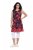 Ulla Popken 850175 Mønstret jerseykjole Korall - Jerseykjoler - 