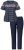 Ulla Popken 850403 Blomstret pyjamas Mørkeblå - Pyjamas/Loungewear - 