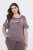 Ulla Popken 850403 Blomstret pyjamas Brun - Pyjamas/Loungewear - 
