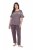 Ulla Popken 850403 Blomstret pyjamas Brun - Pyjamas/Loungewear - 