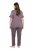 Ulla Popken 850403 Blomstret pyjamas Brun - Pyjamas/Loungewear - 