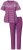 Ulla Popken 850403 Blomstret pyjamas Fiolett - Pyjamas/Loungewear - 
