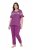 Ulla Popken 850403 Blomstret pyjamas Fiolett - Pyjamas/Loungewear - 