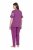 Ulla Popken 850403 Blomstret pyjamas Fiolett - Pyjamas/Loungewear - 