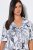 Ulla Popken 850441 Mønstret pyjamas Benhvit - Pyjamas/Loungewear - 