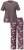 Ulla Popken 850903 Blomstret pyjamas 2-pakning Brun - Pyjamas/Loungewear - 
