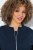 Ulla Popken 851040 Sweatjakke med glidelås Mørkeblå - Collegegensere - Sweatshirts til dame – store størrelser