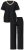 Ulla Popken 851245 Stripete pyjamas Svart - Pyjamas/Loungewear - 
