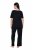 Ulla Popken 851245 Stripete pyjamas Svart - Pyjamas/Loungewear - 