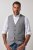 JP1880 851399 Vest i ullmiks med strikket rygg Lysegrå - Dresser og blazere - Dresser i store størrelser