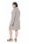 Ulla Popken 851563 Langermet strikket kjole Beige - Kjoler - Kjoler for alle størrelser