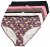Ulla Popken 851711 Blomstrete truser 5-pakning Brun - Truser - 