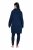 Ulla Popken 851749 Rutete hjemmekjole med hette Mørkeblå - Pyjamas/Loungewear - 