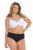 Ulla Popken 851752 Stripete truser 5-pakning Svart - Truser - 