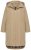 Ulla Popken 851764 Oversized kåpe med avtakbar hette Sand - Frakker - Kåper i store størrelser