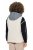 Ulla Popken 851781 Quiltet vest med hette Benhvit - Vester - 