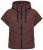 Ulla Popken 851785 Oversize quiltet vest med hette Brun - Vester - 