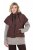 Ulla Popken 851785 Oversize quiltet vest med hette Brun - Vester - 