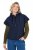 Ulla Popken 851785 Oversize quiltet vest med hette Mørkeblå - Vester - 